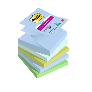 3M Post-it super sticky Z-notes / 76 x 76 mm / Oasis / 5 x 90 vel
