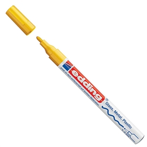Edding 751 paint marker / geel / ronde punt / 1-2 mm