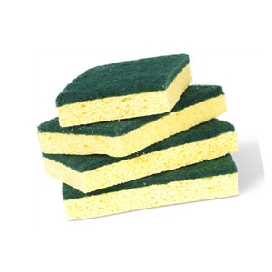 Viscose schuursponsjes / 4 stuks