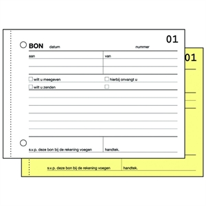 Sigel Expres bonboekje / zelfkopiërend / A6 / 50 vel