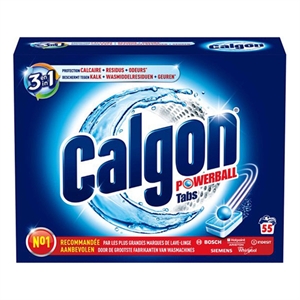 Calgon 3-in-1 Powerball Tabs Wasmachine Reiniger | 55 tabletten