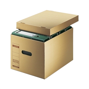 Leitz 60810000 archief- en transportdoos / A4 / karton / natuurbruin / 4 ordners / 10 stuks