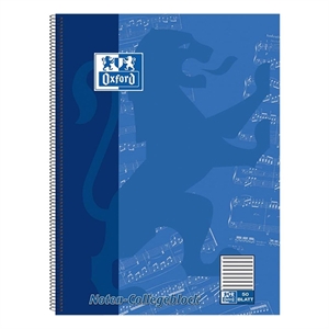 Oxford noten-collegeblok muziek / A4 / 90 grams / 50 vel