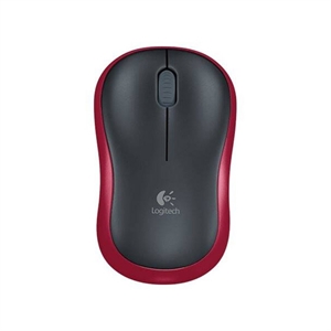 Logitech M185 muis | optisch | draadloos | USB | rood