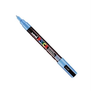 POSCA PC-3M verfmarker / lichtblauw / ronde punt / 0,9 - 1,3 mm