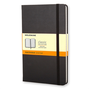Moleskine IMQP060 large notitieboek / gelinieerd / hardcover / zwart