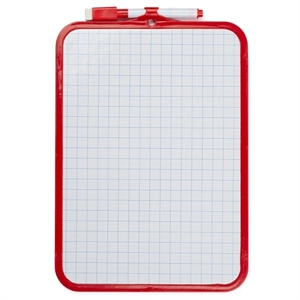 Kangaro K-59001 whiteboard / niet-magnetisch / blanco/ruit / 26 x 19 cm