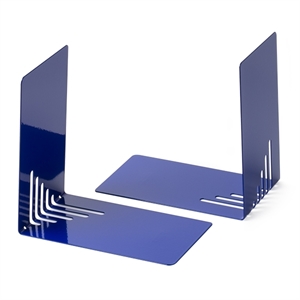 Maul boekensteun / metaal / blauw / 14 x 8,5 x 14cm
