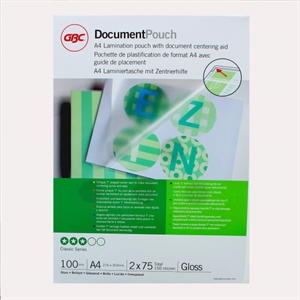 GBC lamineerhoes 3740400 / glanzend / 2x75 micron / 100 stuks