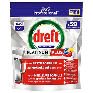 Dreft Professional Platinum Plus / Lemon / 59 tabs