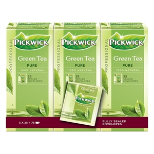 Pickwick Professional Green Tea Pure / 3 x 25 stuks