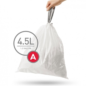 Simplehuman vuilniszakken / met trekband / code A / 4.5 liter / 30 stuks