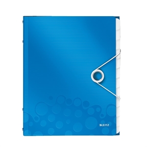 Leitz 4634 WOW sorteermap / blauw metallic / 12 tabs