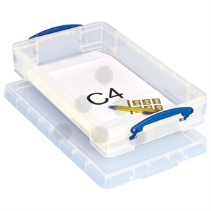 Really Useful Box opbergdoos / polypropyleen / transparant / 6 liter