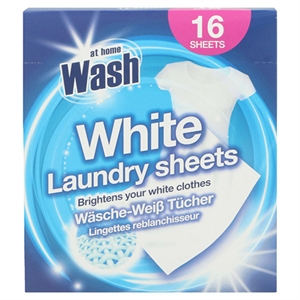 At Home Laundry Sheets / White / 16 stuks