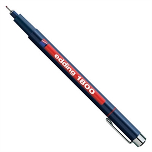 Edding 1800 profipen / fineliner / rood / 0,7 mm