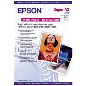 Epson S041264 heavy weight fotopapier / mat / A3+ / 167 gr. / 50 vel