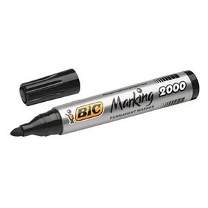 Bic 2000 Ecolutions permanent marker / zwart / ronde punt / 1,7 mm