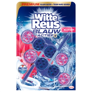 Witte Reus Blauw Actief toiletblok / Bloesem / 100 gram
