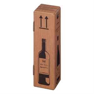Smartboxpro 222103020 verzenddoos voor 1 fles / golfkarton / bruin / 20 stuks