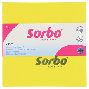 Sorbo Sorbonettes Schoonmaakdoeken / geel / 38 x 38 cm / 10 stuks