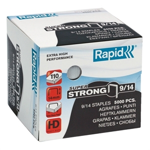 Rapid 9/14 superstrong nietjes gegalvaniseerd / tot 110 vel / 5000 stuks