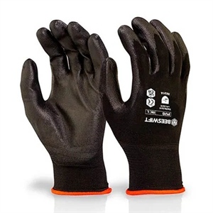 Click handschoenen / polyester / zwart / maat L / 10 paar