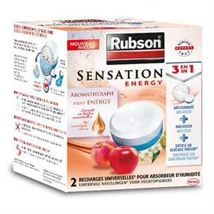 Rubson Sensation vochtopnemer navullingen / fruit / 2 x 300 gram