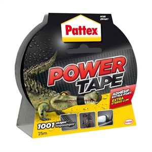 Pattex 1669824 Plakband Power Tape / zwart / 50 mm x 25 m