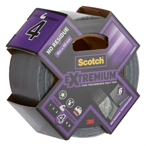 3M Scotch 4818NR krachtige duct tape / zilver / 48 mm x 18,2 m