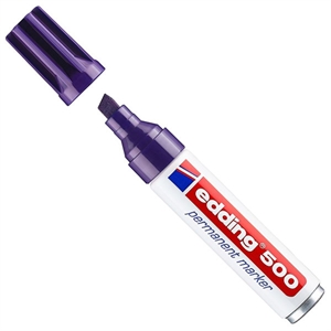 Edding 500 permanent marker / violet / beitelvormige punt / 2-7 mm