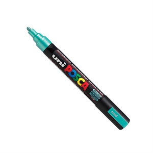 POSCA PC-5M verfmarker / metallic groen / ronde punt / 1,8 - 2,5 mm