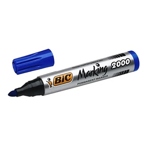 Bic 2000 Ecolutions permanent marker / blauw / ronde punt / 1,7 mm