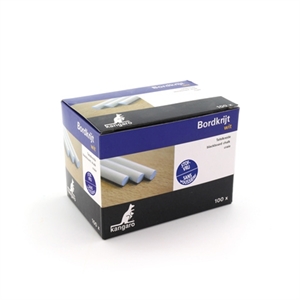 Kangaro bordkrijt / stofvrij / wit / 100 stuks