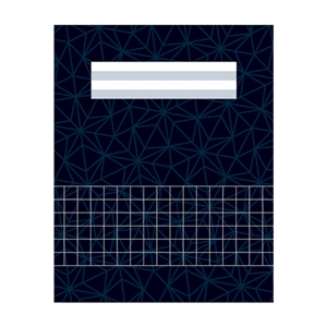 Kangaro K-500222-10 ruitjesschrift / A5 / blauw / 80 vel / 10 stuks