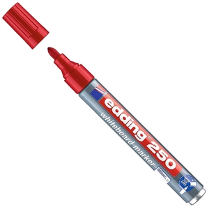 Edding 250 whiteboard marker / rood / ronde punt / 1,5 - 3 mm