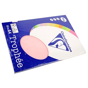 Clairefontaine papier / roze / A4 / 160 gr. / 50 vel