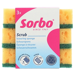 Sorbo Schuurspons / Viscose / 3 stuks