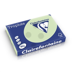 Clairefontaine papier / golfgroen / A3 / 80 gr. / 500 vel