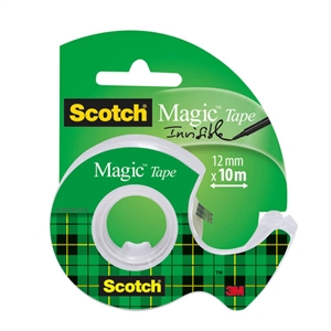 3M Scotch Magic gerecycleerde plakband met dispenser / transparant / 12 mm x 10 m