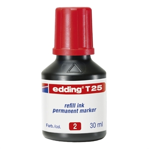 Edding T 25 navulling / rood / 30 ml