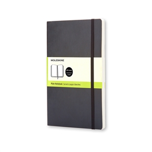Moleskine IMQP618 large notitieboek / zwart / blanco vellen