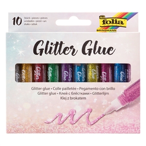 Folia 574 glitterlijm / verschillende kleuren / 10 stuks