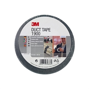 3M duct tape 1900 / zwart / 50mm x 50m