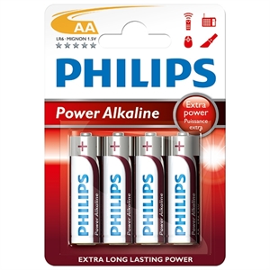 Philips batterij Mignon AA / LR6 / 4 stuks