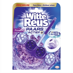 Witte Reus toiletblok / Paars Actief Provence / 50 gram