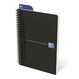 Oxford 100102565 Smart Black spiraalblok / A5 / geruit / zwart / 90gr. / 90 vel