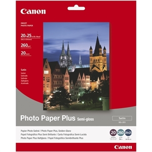 Canon SG-201 fotopapier / semi glanzend / 20 x 25 cm / 260 gr. / 20 vel