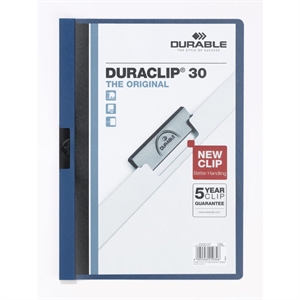 Durable 220007 Duraclip klemmap / A4 / donkerblauw