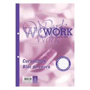 WORK 100058102 cursusblok / A4 / geruit / 100 vel / 1 stuk